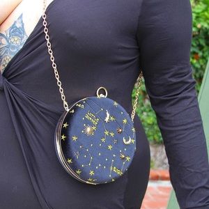Crossbody celestial bag with chain